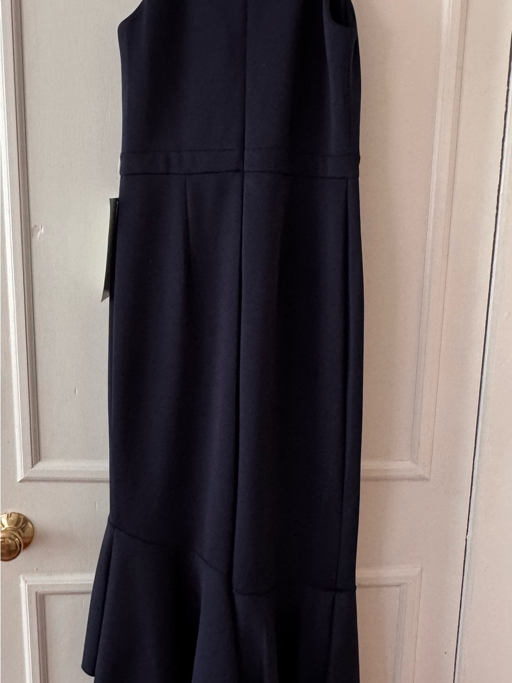 jcpenney Navy V‑Neck High‑Low Ruffle Dress - Picture 4 of 7